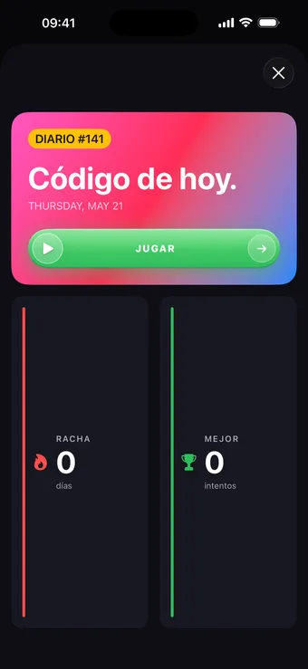 Desafío Diario — racha día 12